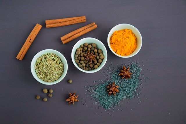 spice still life ingredients star anise anise turmeric 1433267